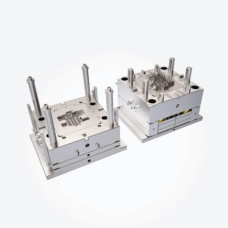 Automotive air duct injection mold prepared for fitting and trial