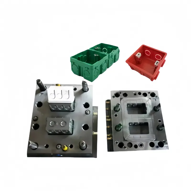 Industrial component injection mold for a battery box housing