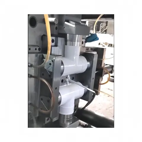 PVC tee fitting mold trial checking branch and sealing dimensions