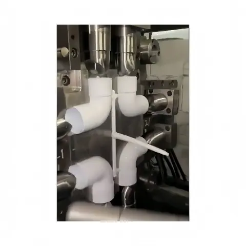 Trial molding photo for Union Connector Mold for Thread and Seal Stability